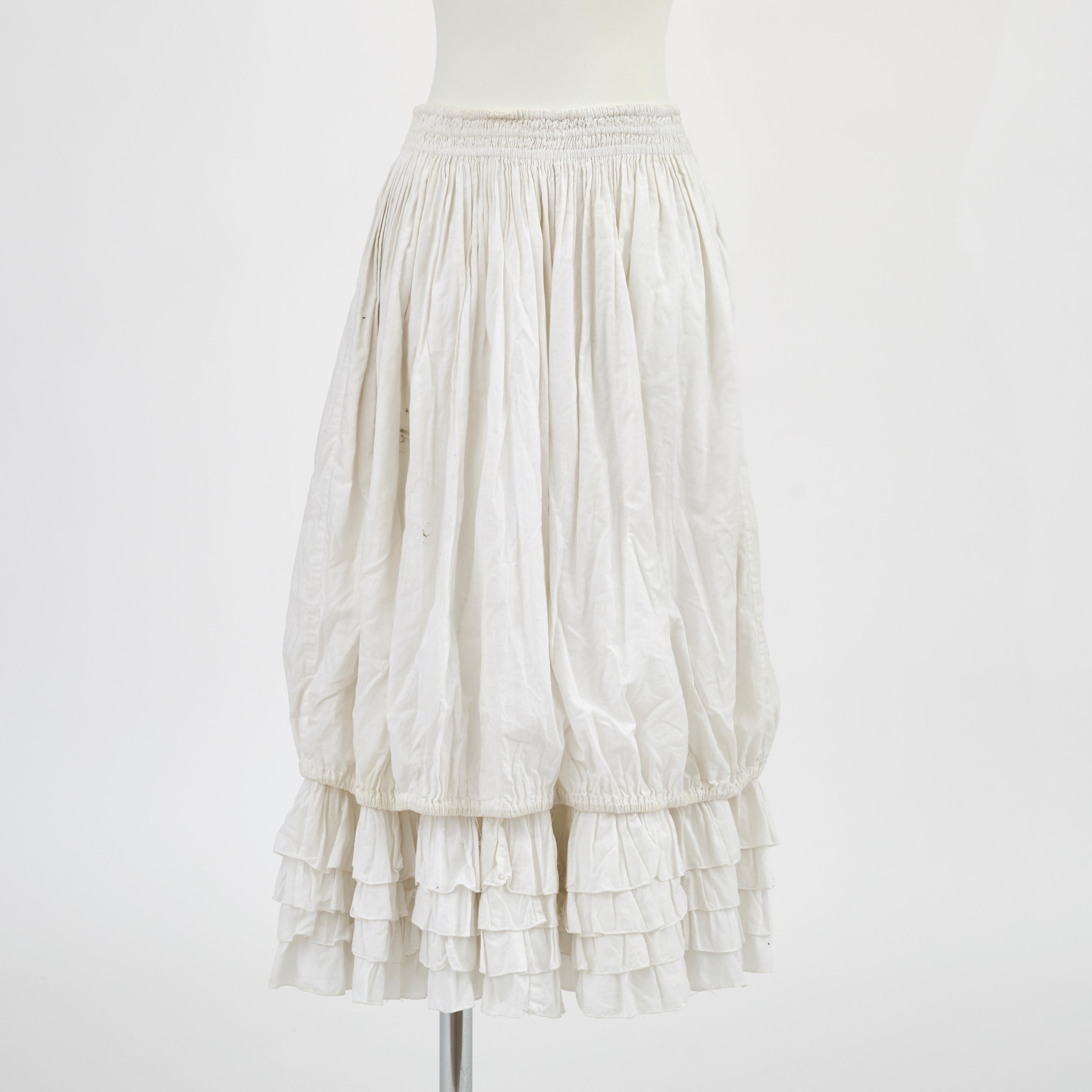 JEAN PAUL GAULTIER POUR GIBO JUPE EN COTON BLANC Bas