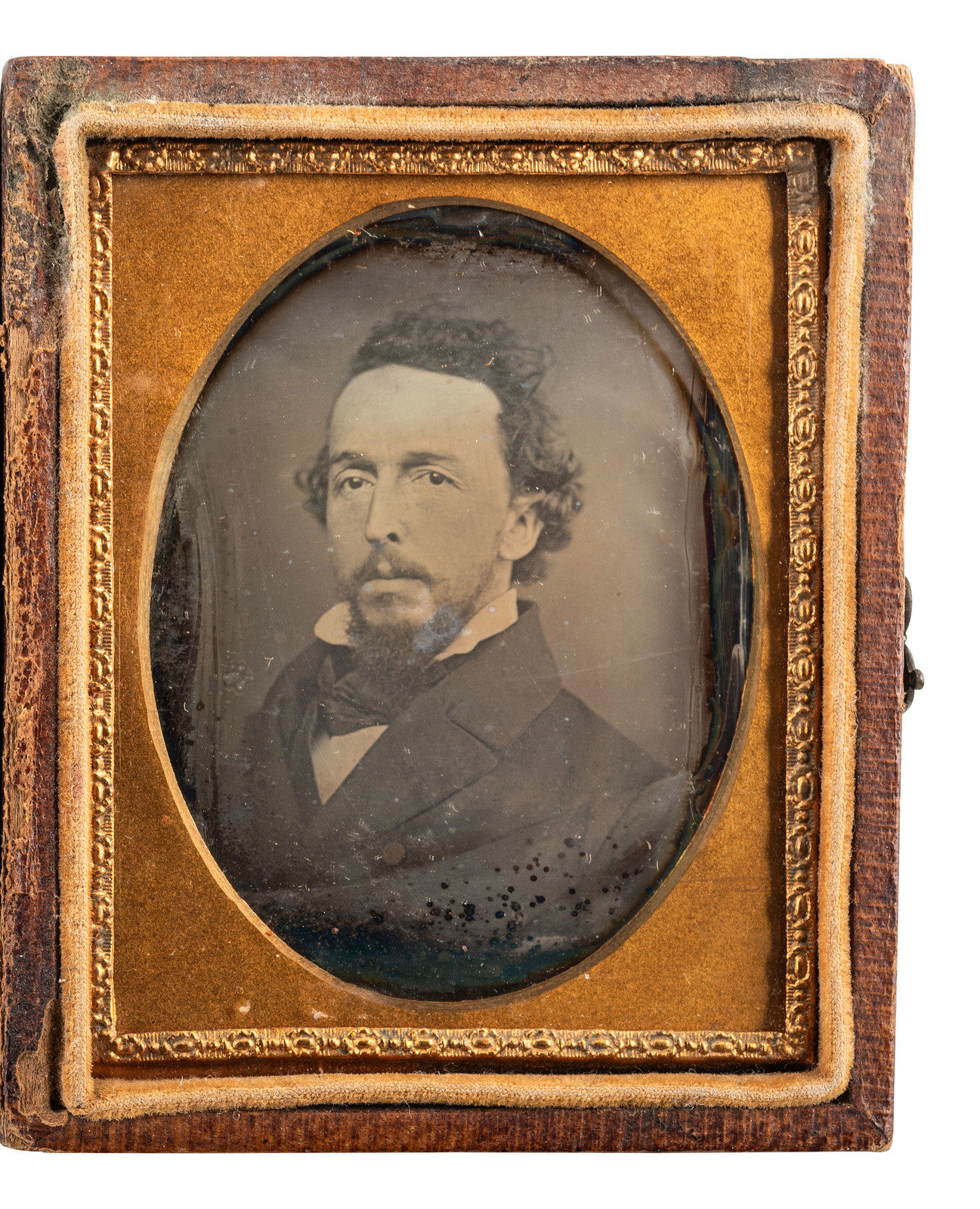 EARLY PHOTOGRAPHY Ninth plate daguerreotype of Bayard Taylor 1825 1878
