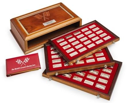 THE WORLD S GREATEST RACING CARS FRANKLIN MINT Wooden box
