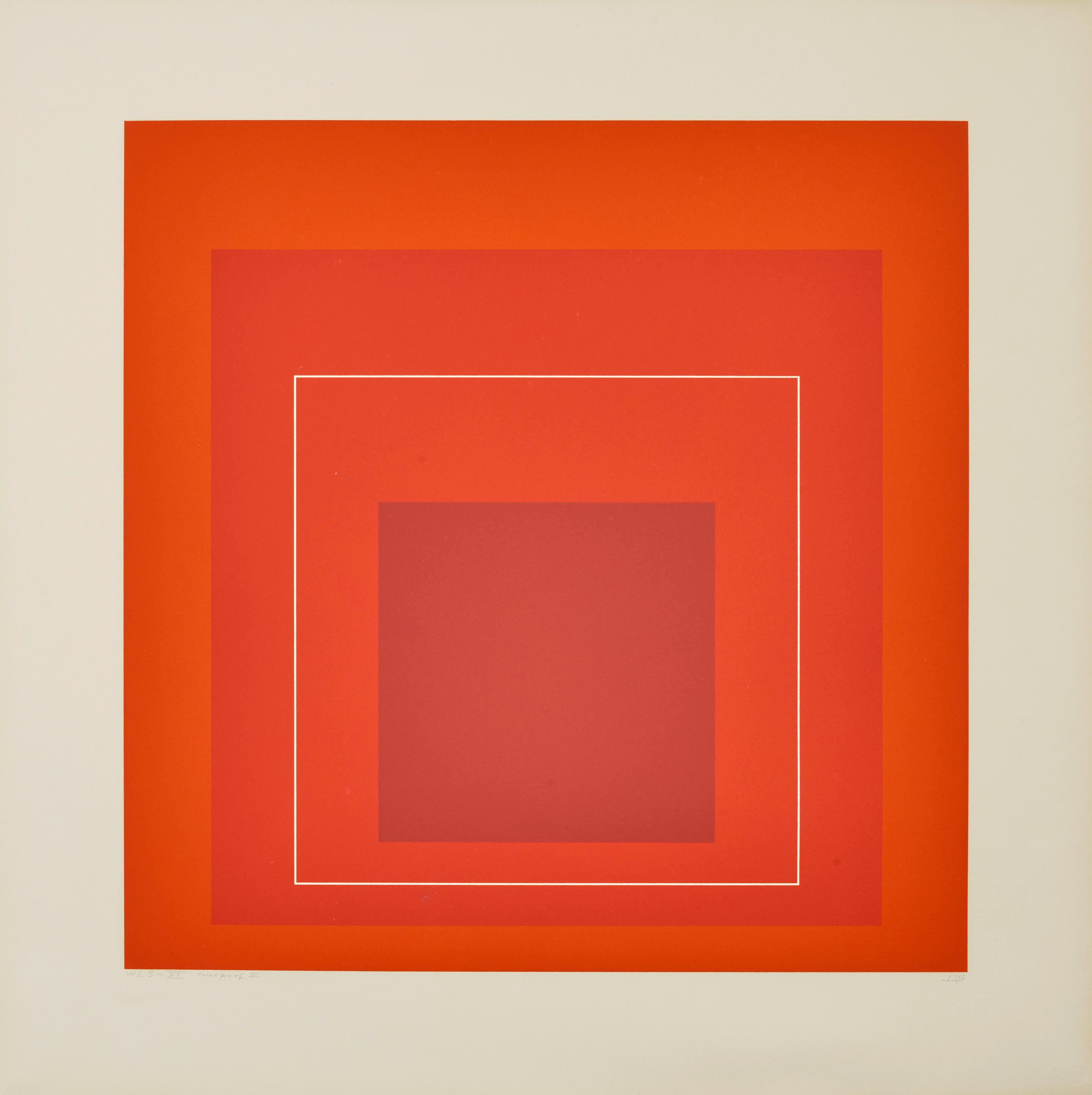 JOSEF ALBERS 1888 1976 WLS XV from White Line Square