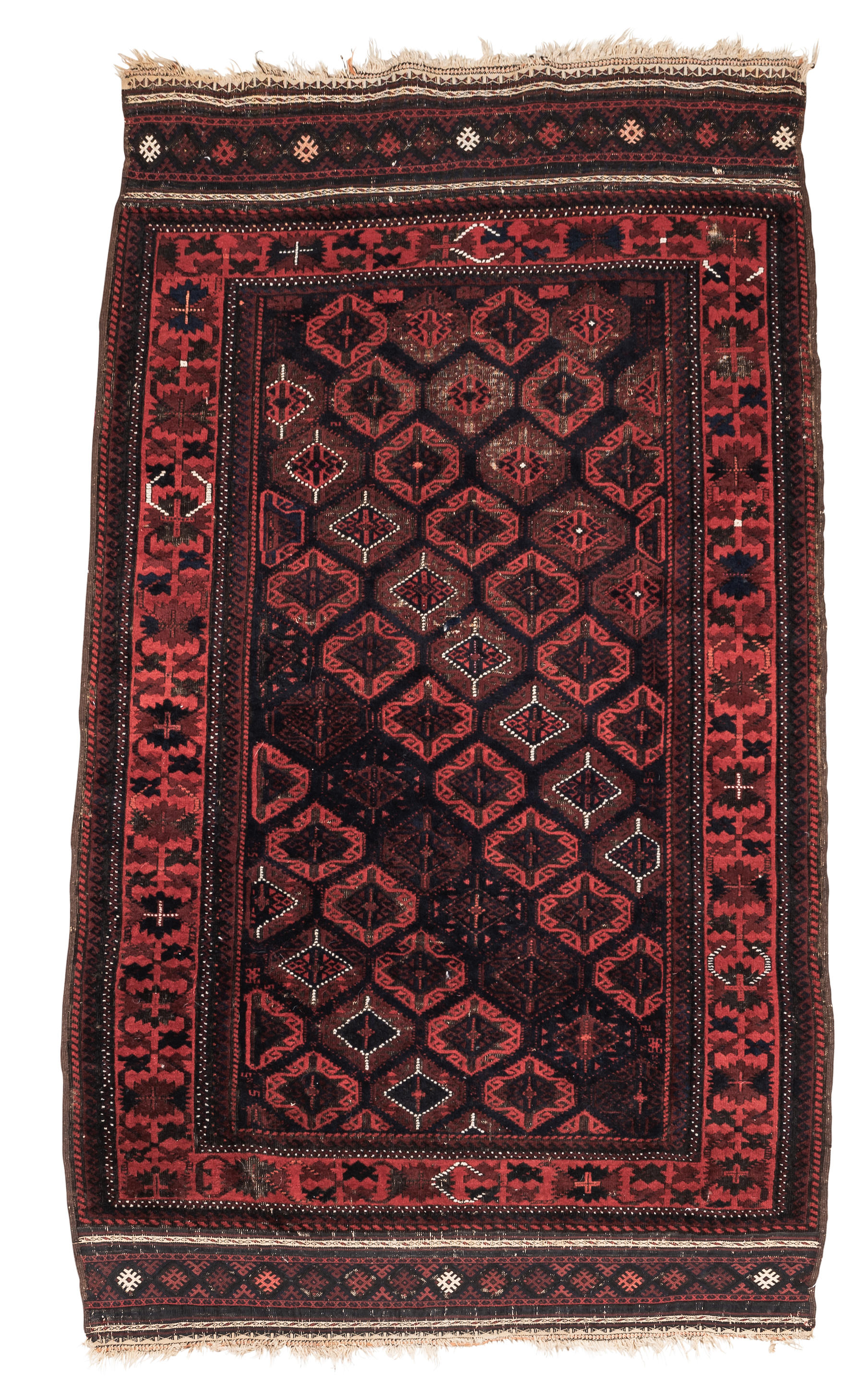 BALOUCH RUG Afghanistan c late 19th century 3 ft 4