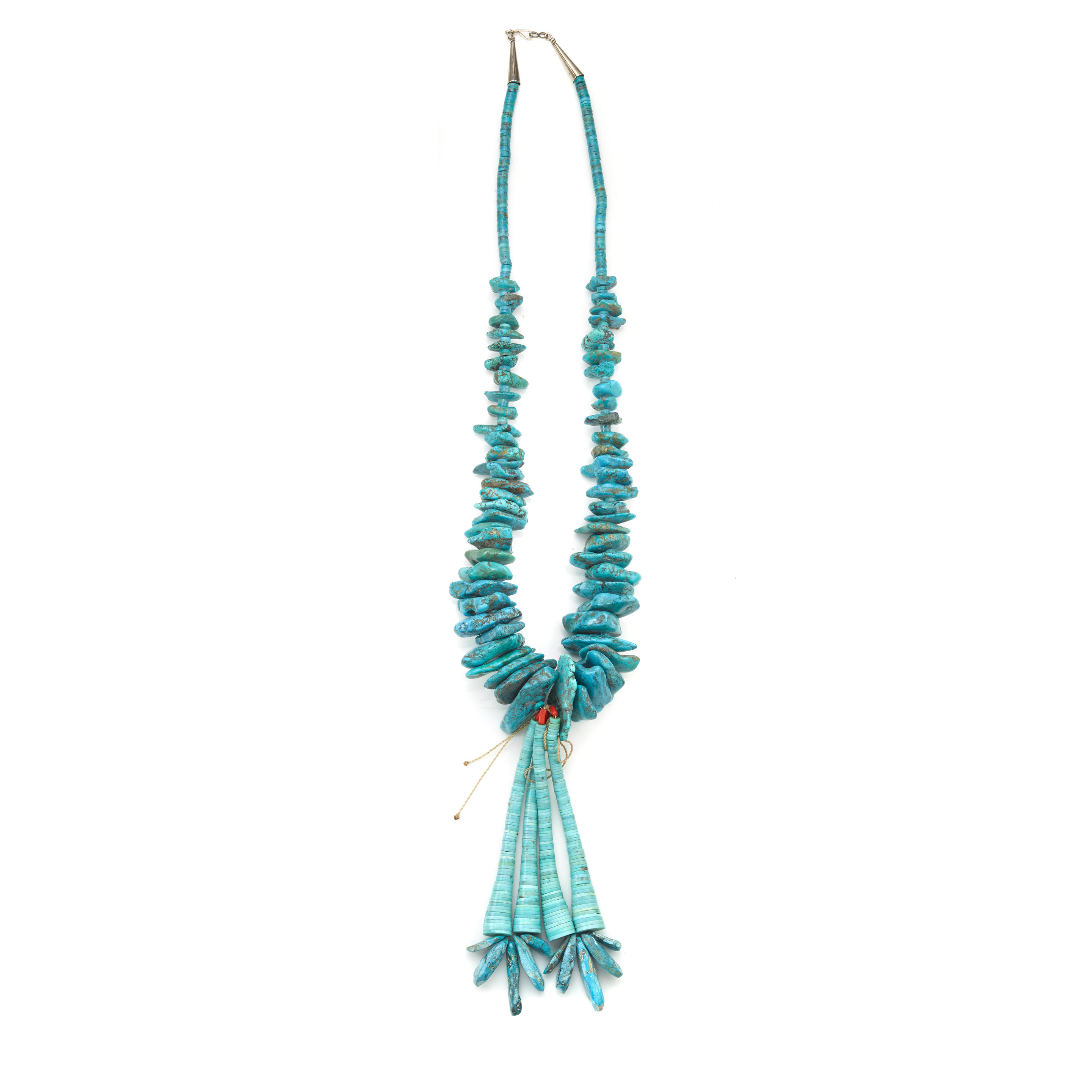 A LARGE PUEBLO NECKLACE Designed as a single strand of