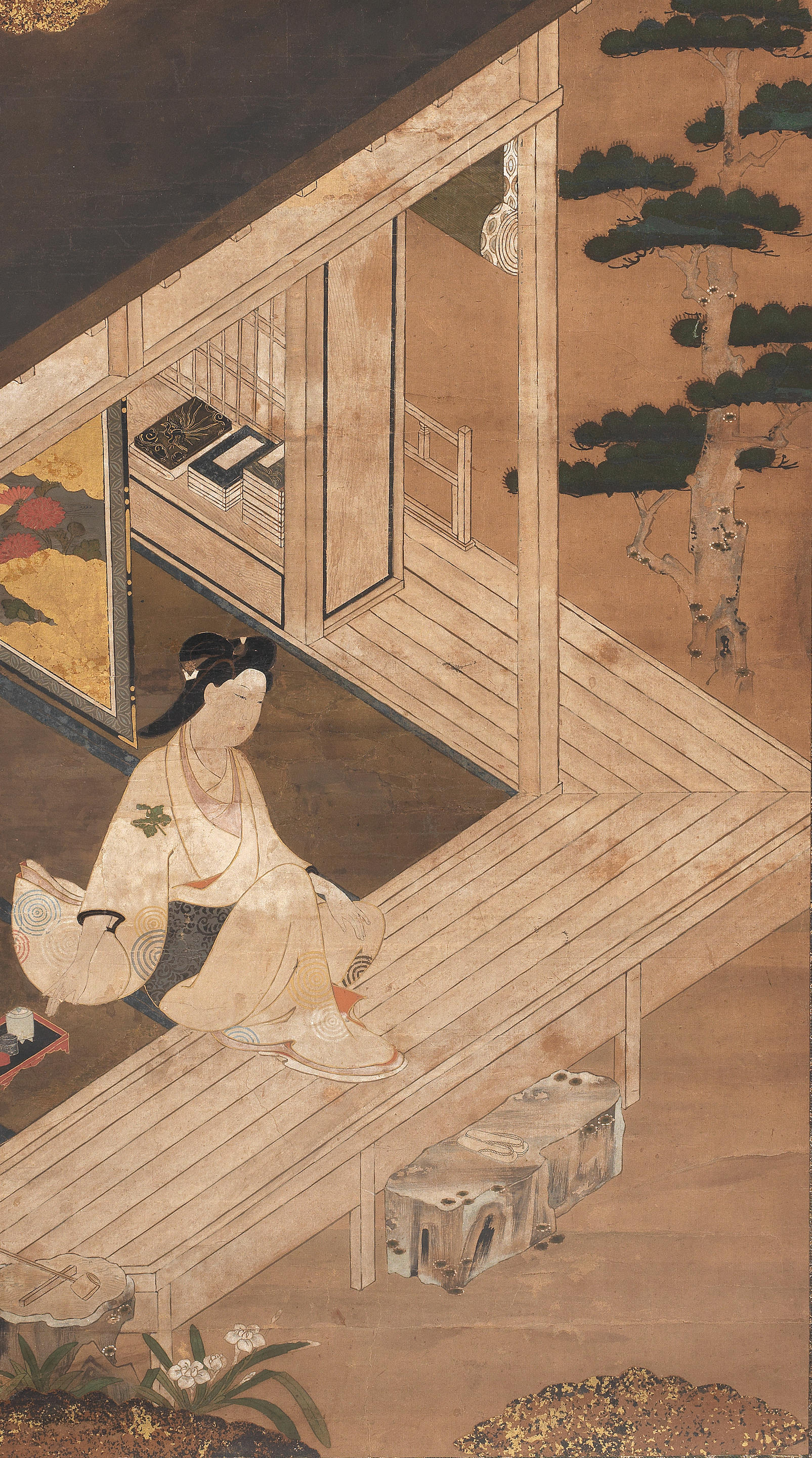 ANONYMOUS Bijin Seated on an Engawa Edo period 1615 1868