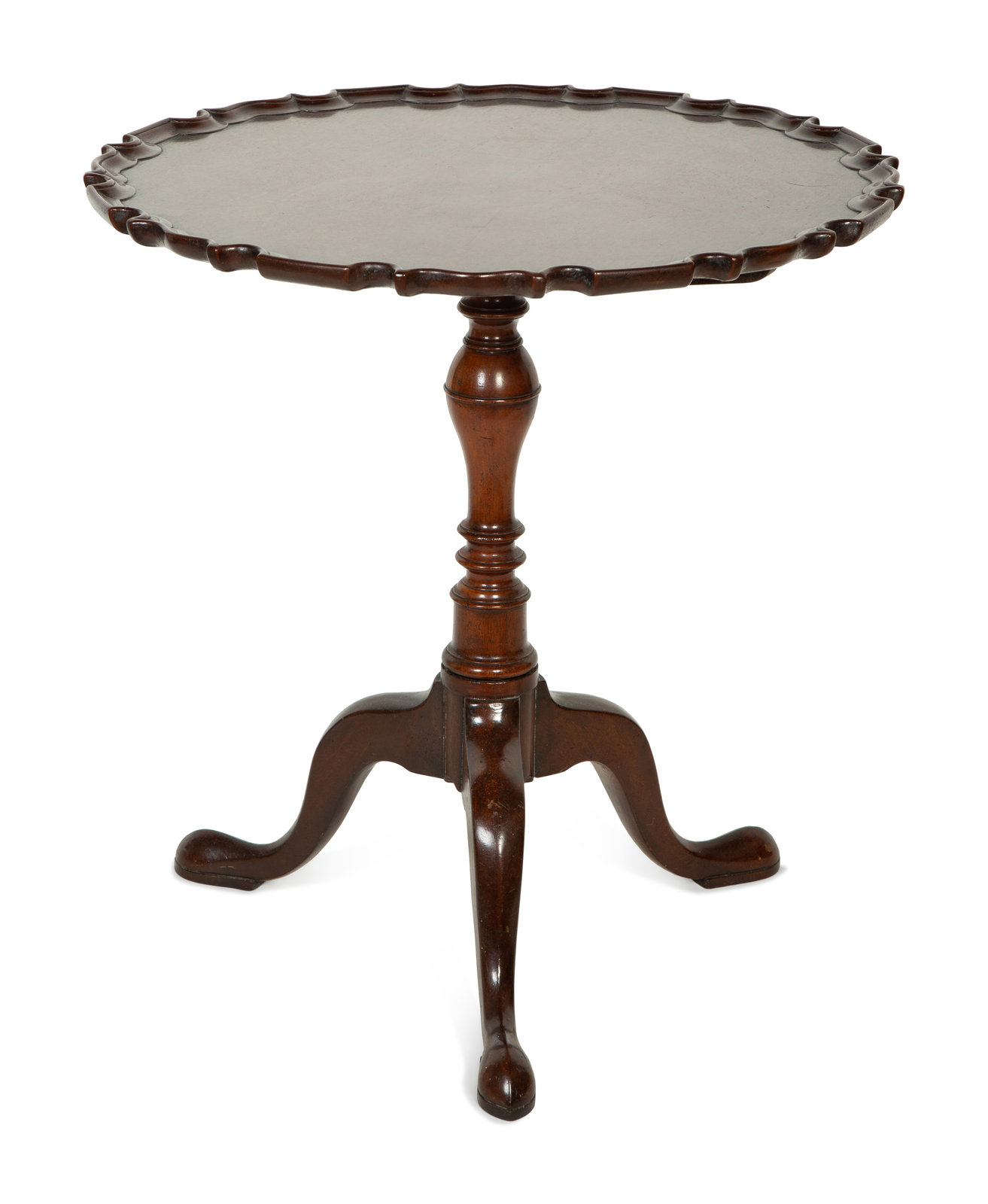 A George III Style Mahogany Tilt Top Tea Table 20th