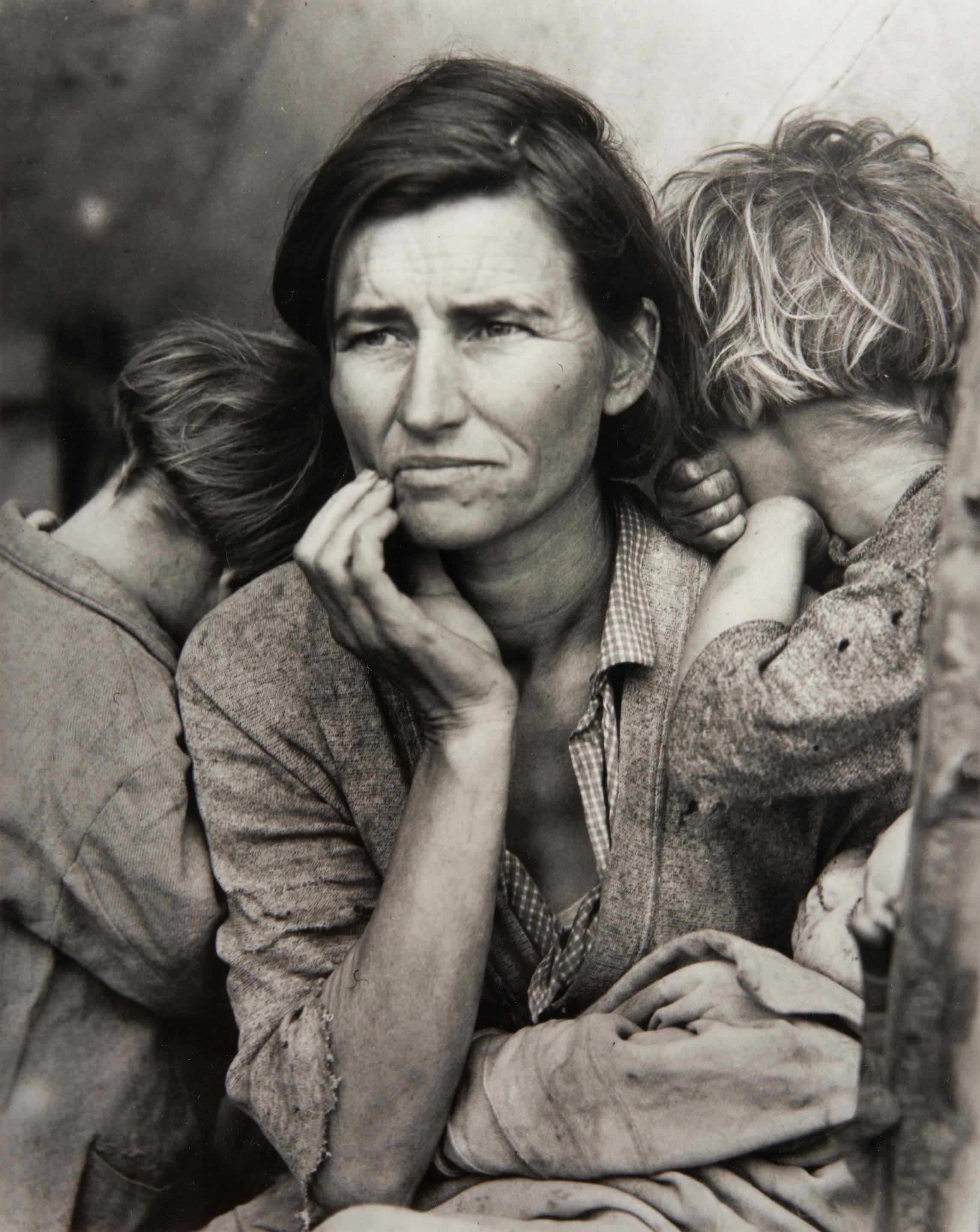 VARIOUS PHOTOGRAPHERS EARLY 20TH CENTURY THREE FSA ERA PHOTOGRAPHS Migrant