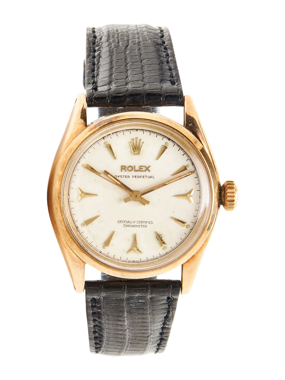 ROLEX REF 6584 14K YELLOW GOLD OYSTER PERPETUAL WATCH Maker