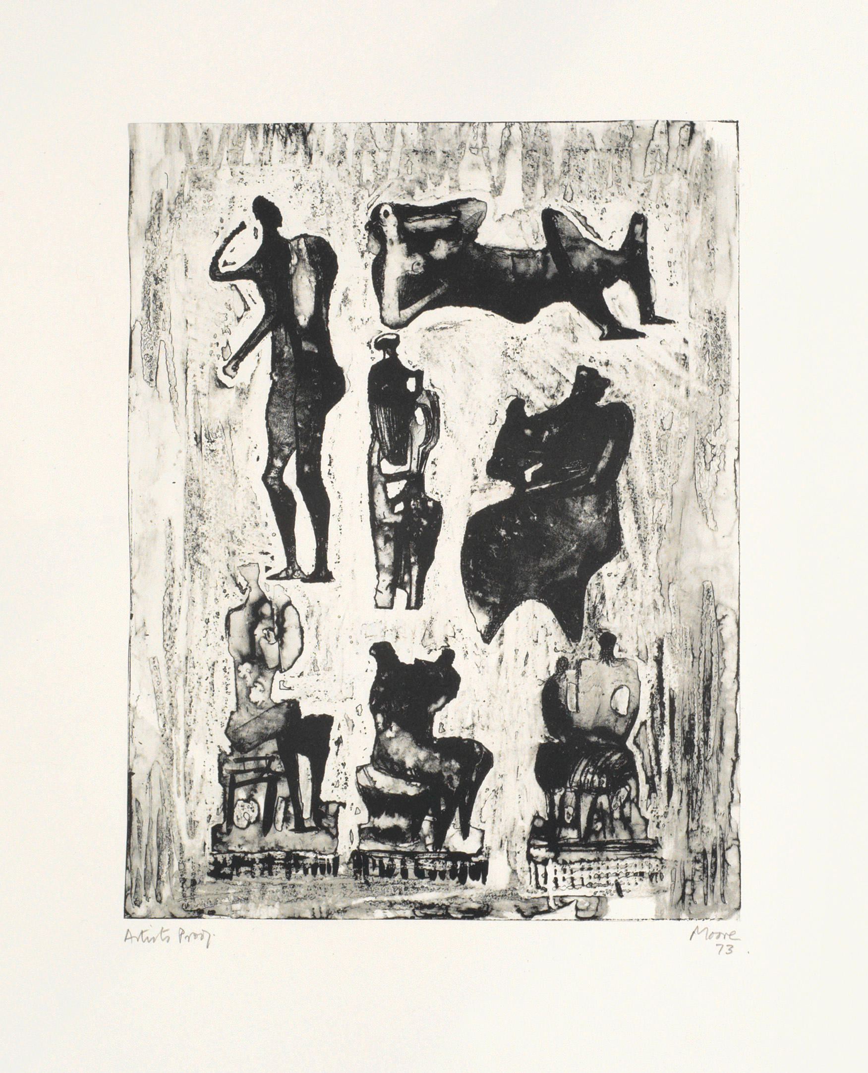 HENRY MOORE O M C H BRITISH 1898 1986 Seven