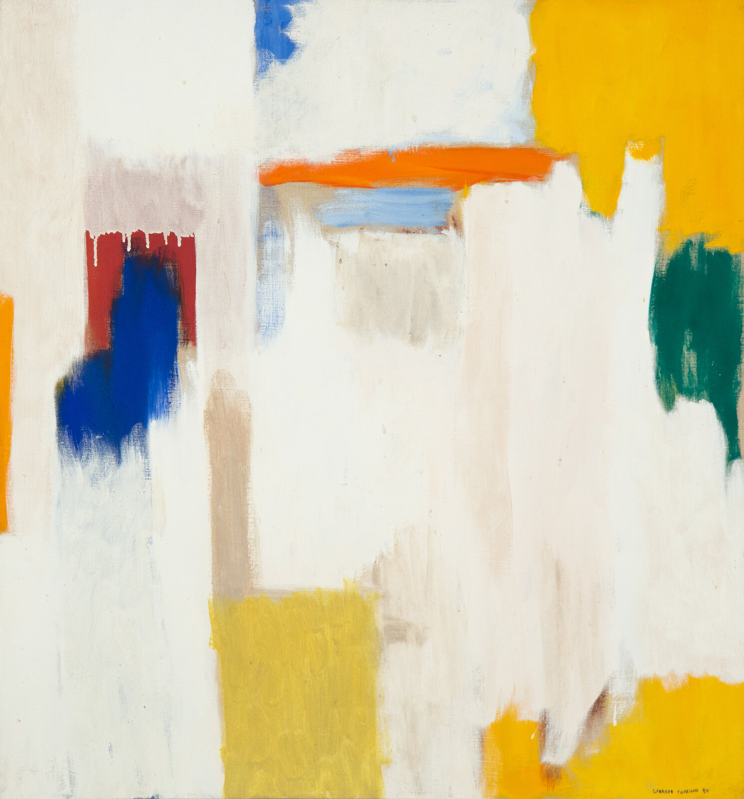 Giorgio Cavallon American 1904 1989 Untitled 1984 oil on canvas