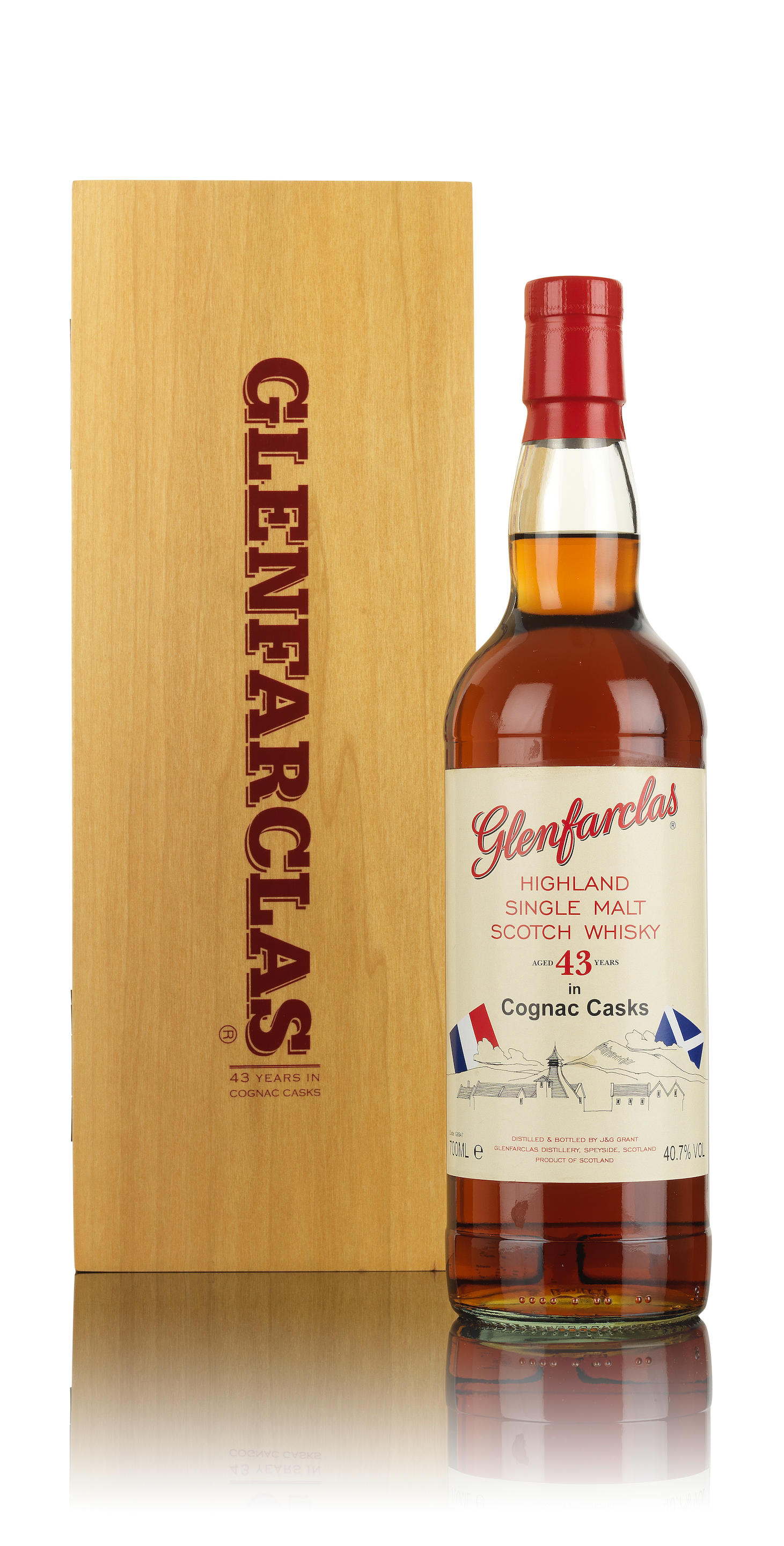 GLENFARCLAS 43 YEAR OLD Glenfarclas 43 year old Cognac Casks
