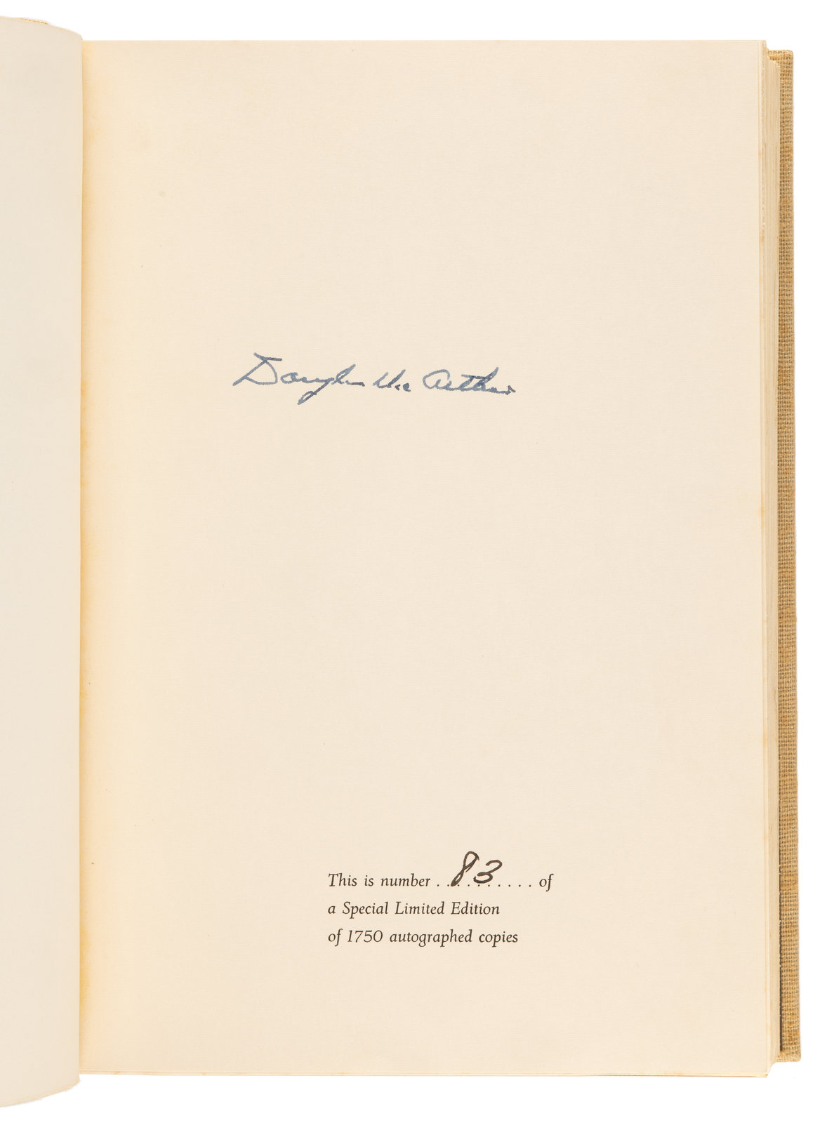 MacARTHUR Douglas 1880 1964 Reminiscences New York Toronto and London
