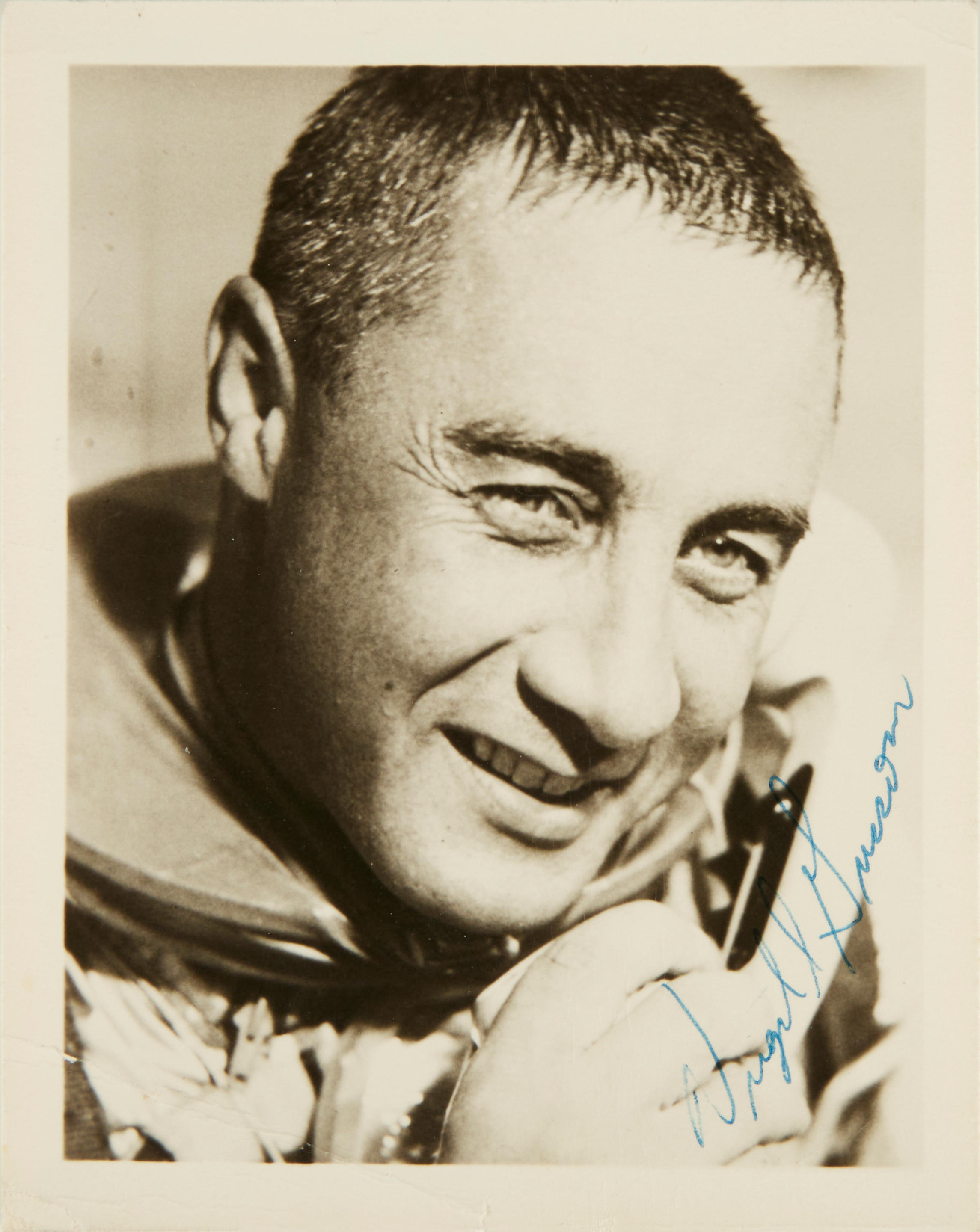 MERCURY REDSTONE 4 VIRGIL GRISSOM SIGNED PHOTOGRAPH Silver gelatin print