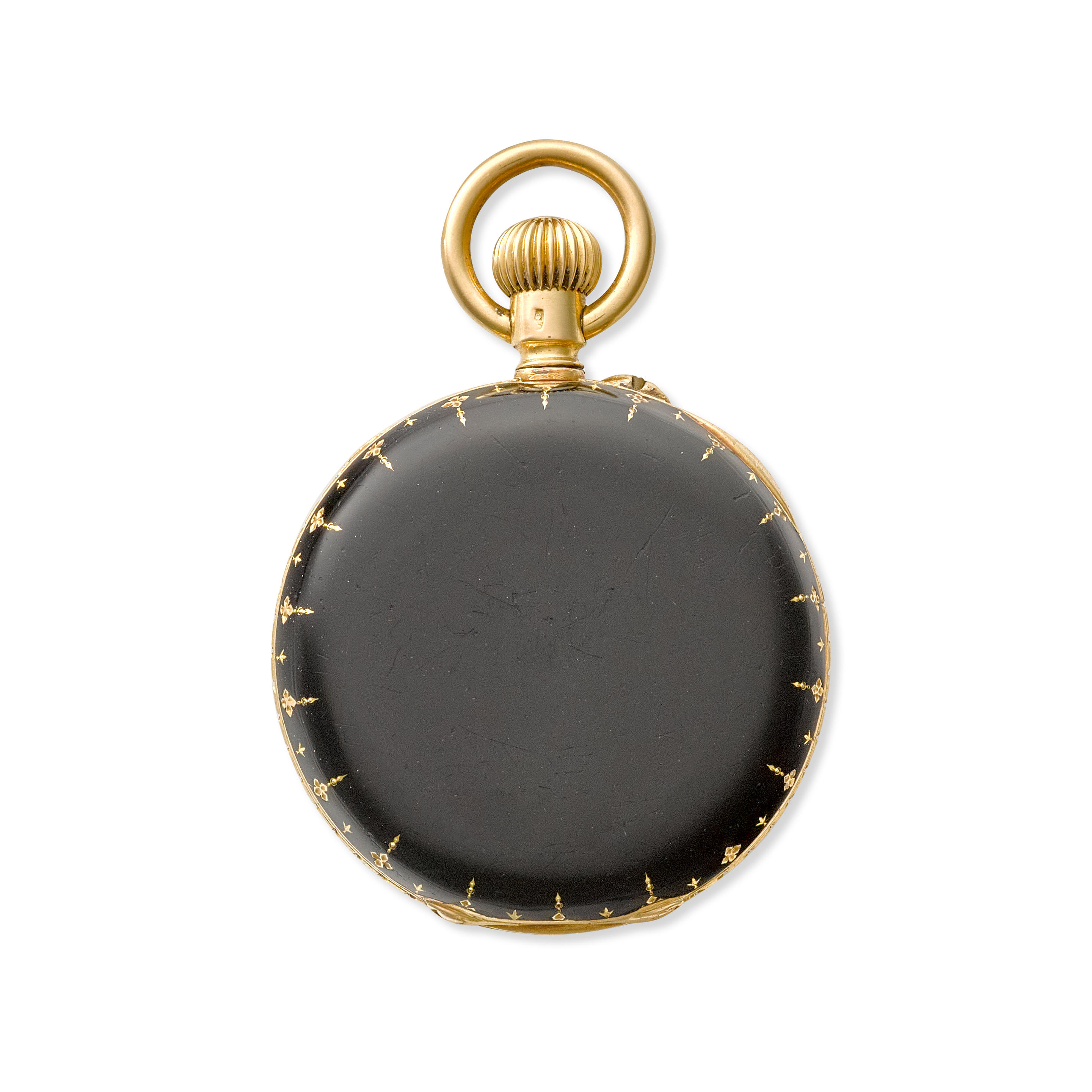 A GOLAY LERESCHE FILS GEN VE AN ENAMELED 18K GOLD
