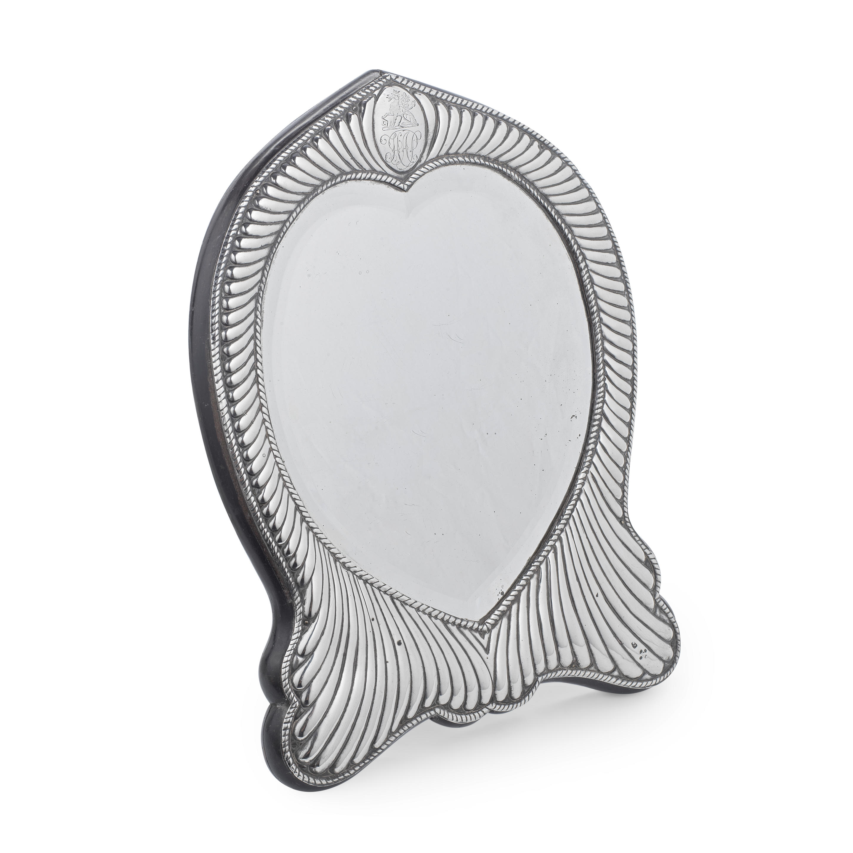 A VICTORIAN SILVER DRESSING TABLE MIRROR William Comyns London date