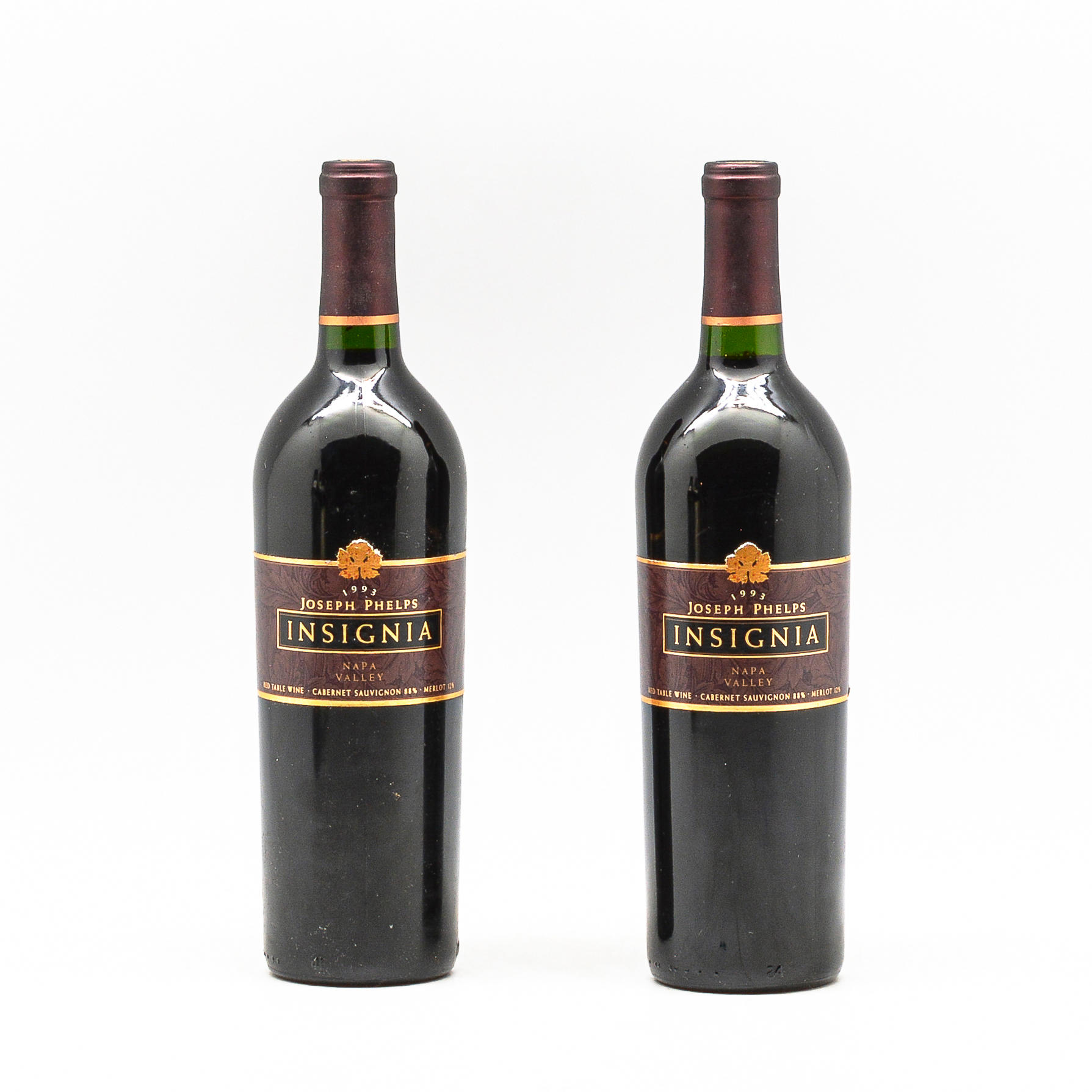 PHELPS INSIGNIA 1993 2 BOTTLES Phelps Insignia 1993 2 bottles