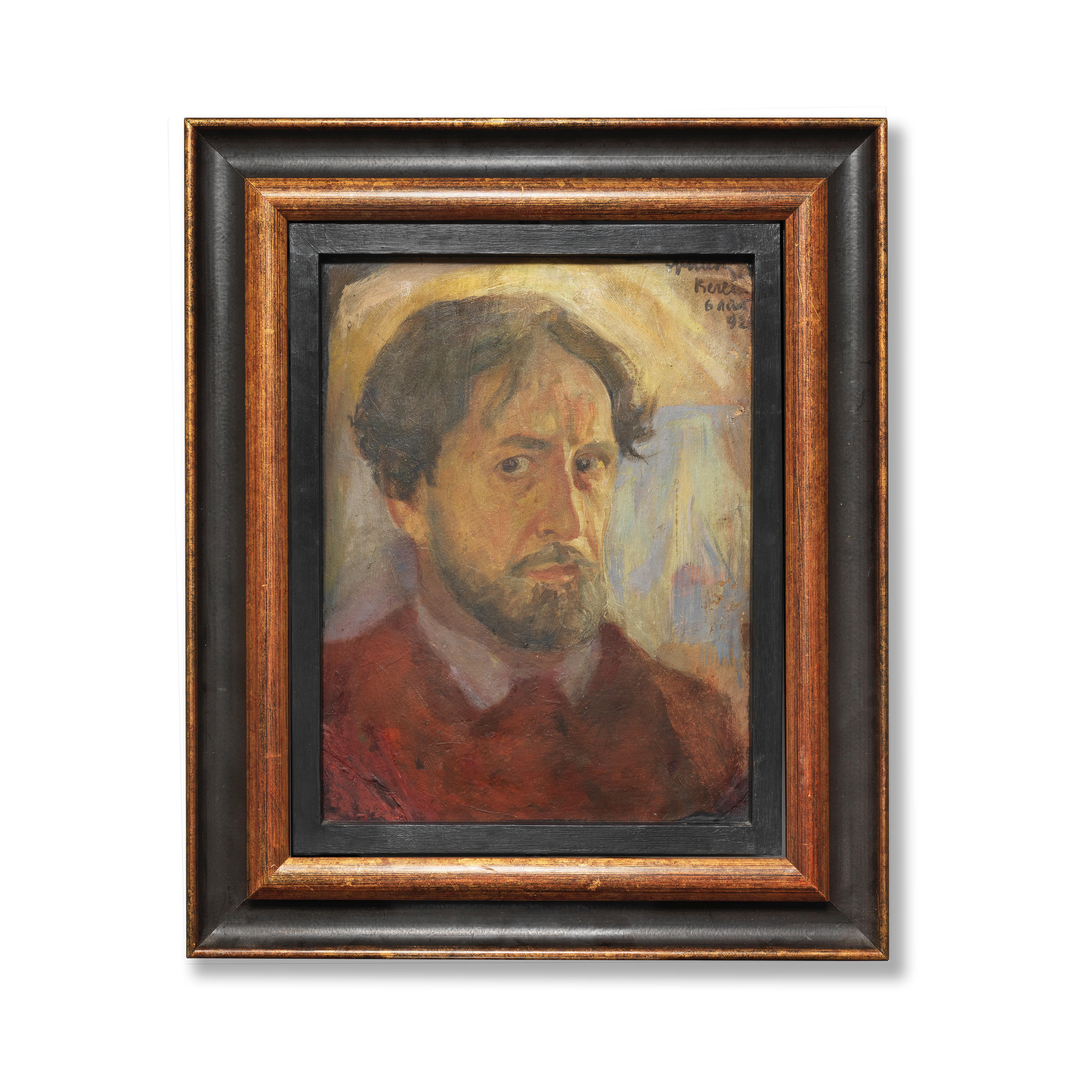 NIKOLAY MILIOTI RUSSIAN 1874 1962 Self Portrait accompanied by three