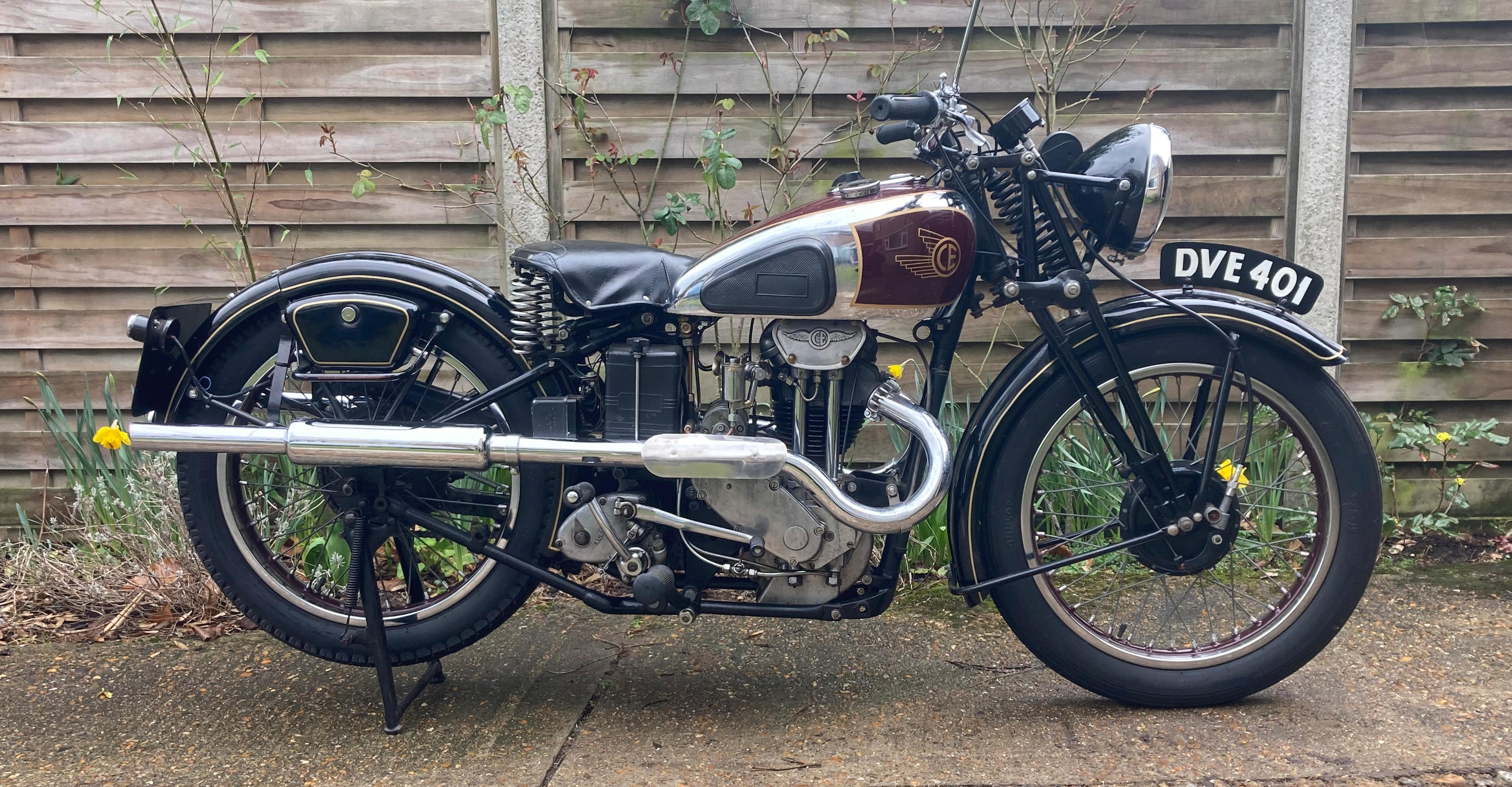 1937 COVENTRY EAGLE 250CC MODEL N25 2 FLYING 250 REGISTRATION
