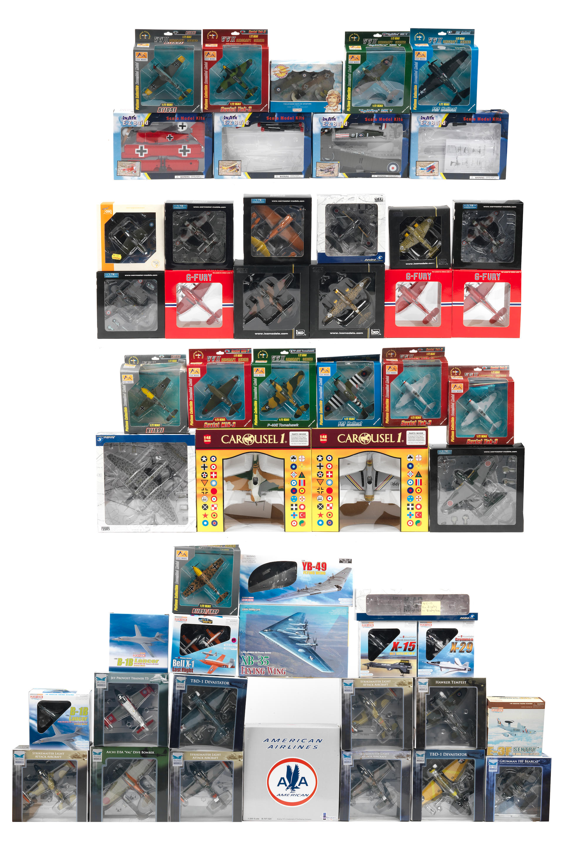 A QUANTITY OF ASSORTED DIE CAST MODEL AIRCRAFT the majority