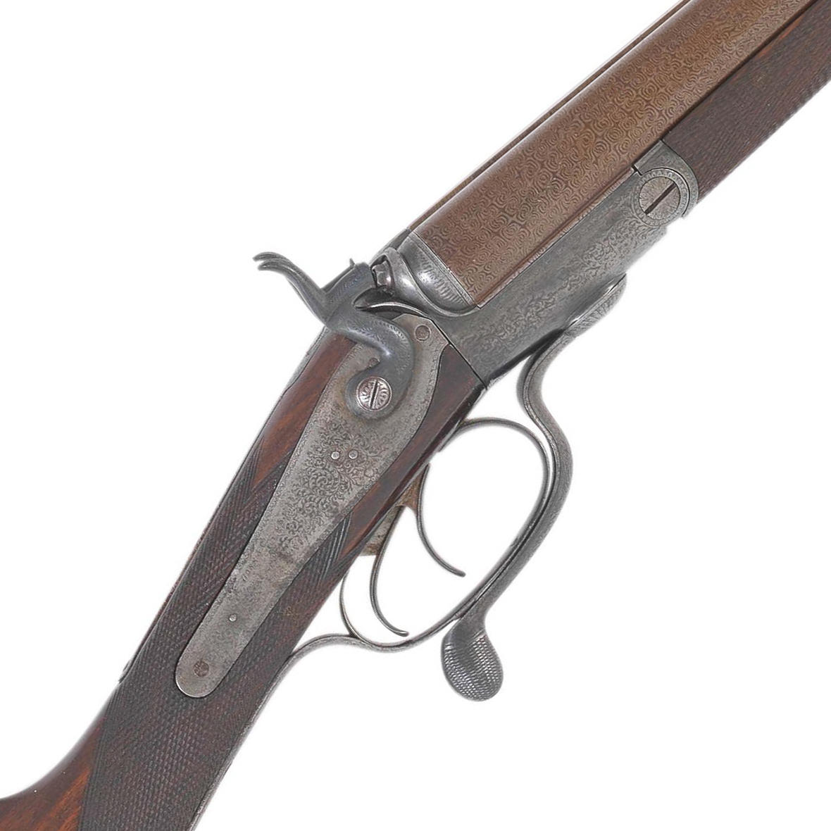 A 16 BORE HAMMER GUN BY BOSS CO NO 2230
