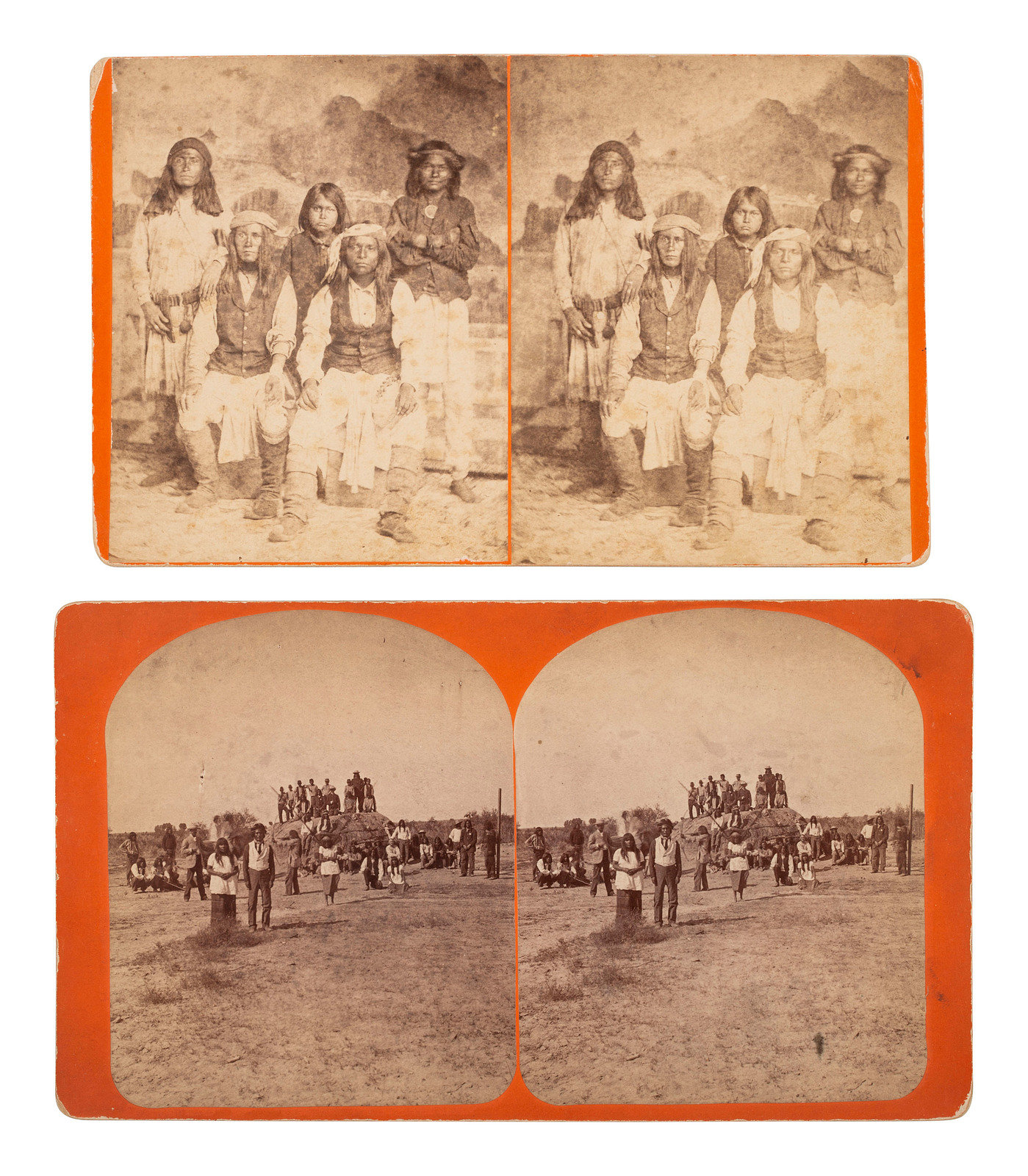 NATIVE AMERICANS ROTHROCK G H 1843 1924 photographer A group