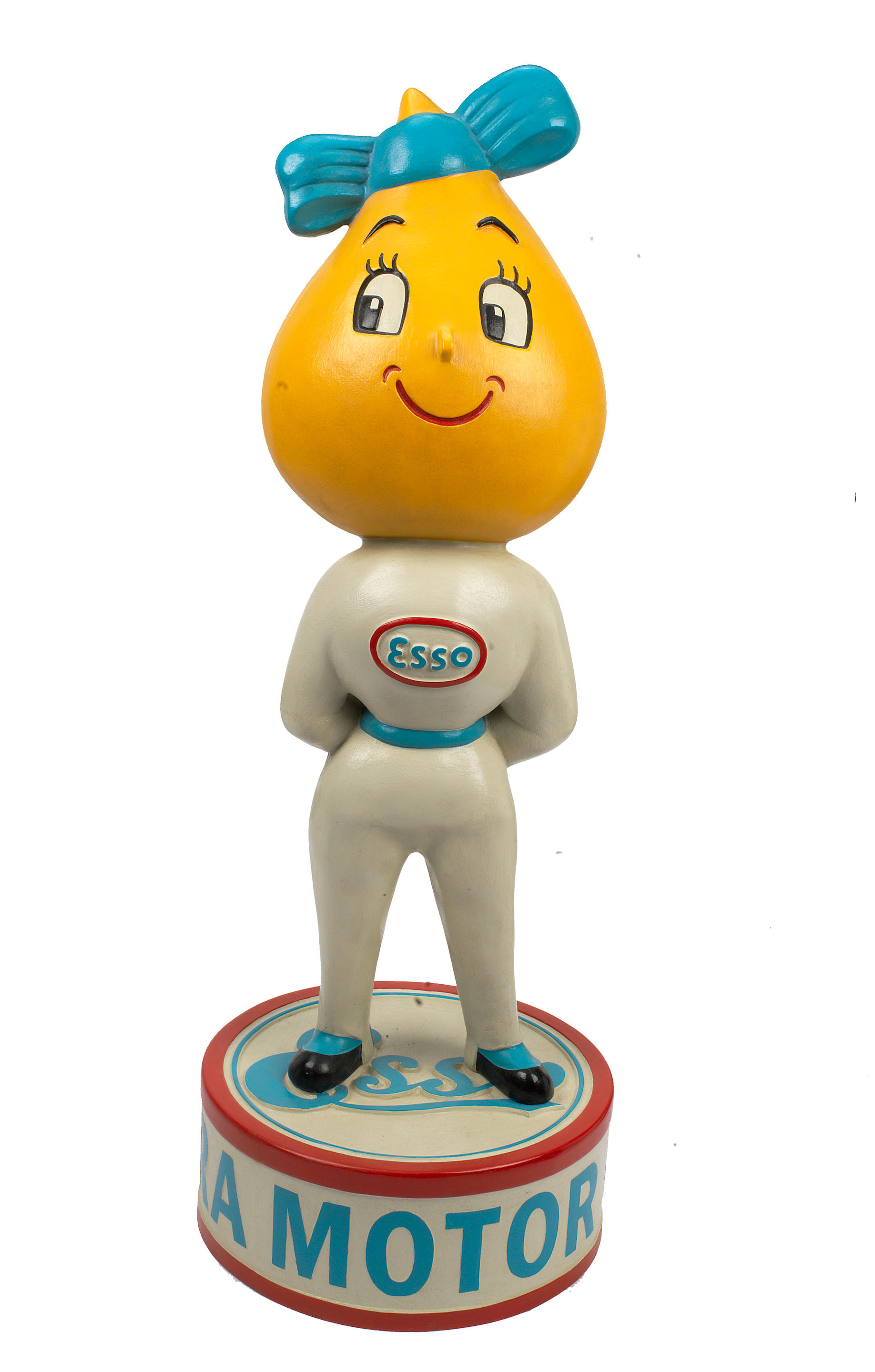A HAND PAINTED MISS DRIP STANDING FORECOURT FIGURE modern fibreglass
