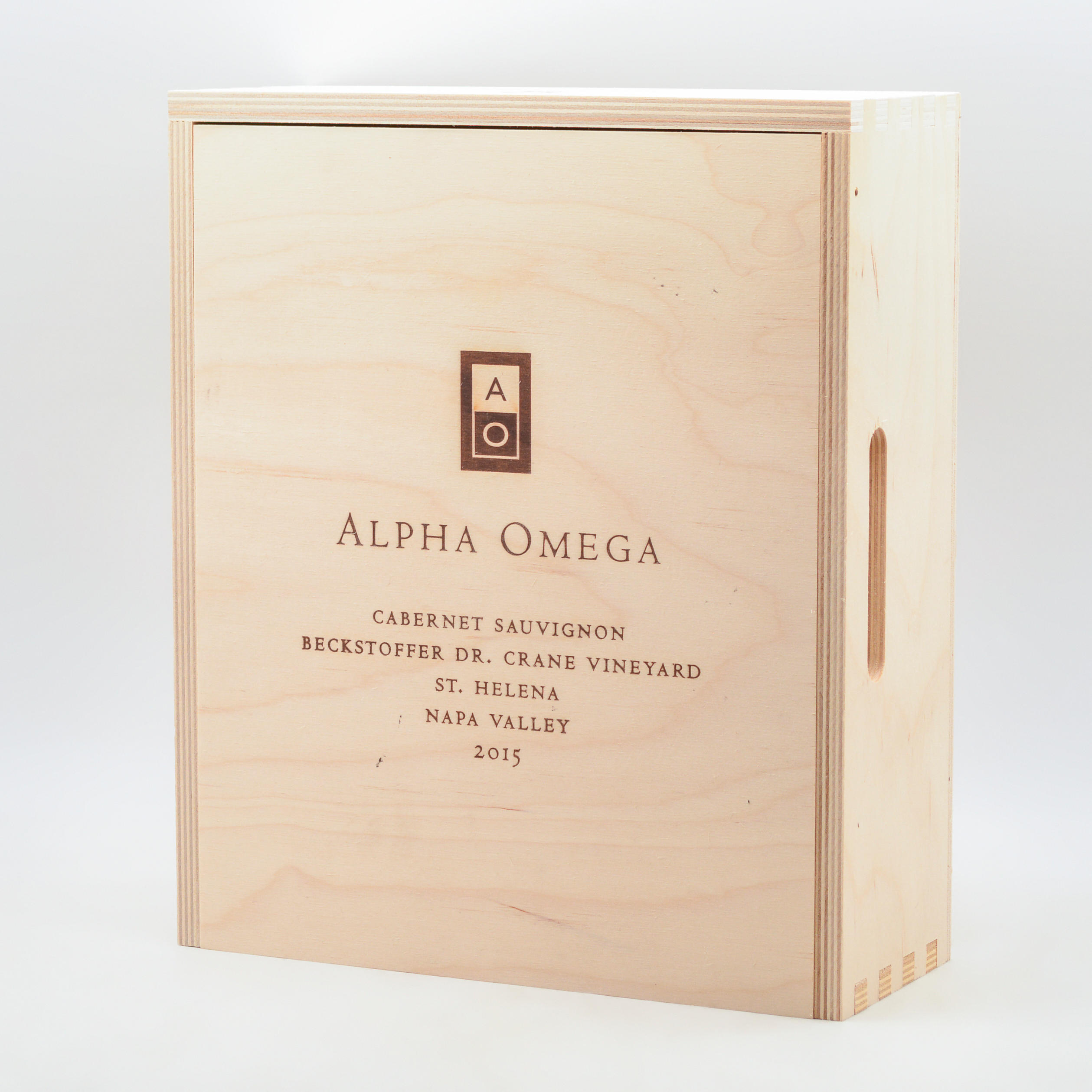 ALPHA OMEGA CABERNET SAUVIGNON 2015 3 BOTTLES Alpha Omega Cabernet