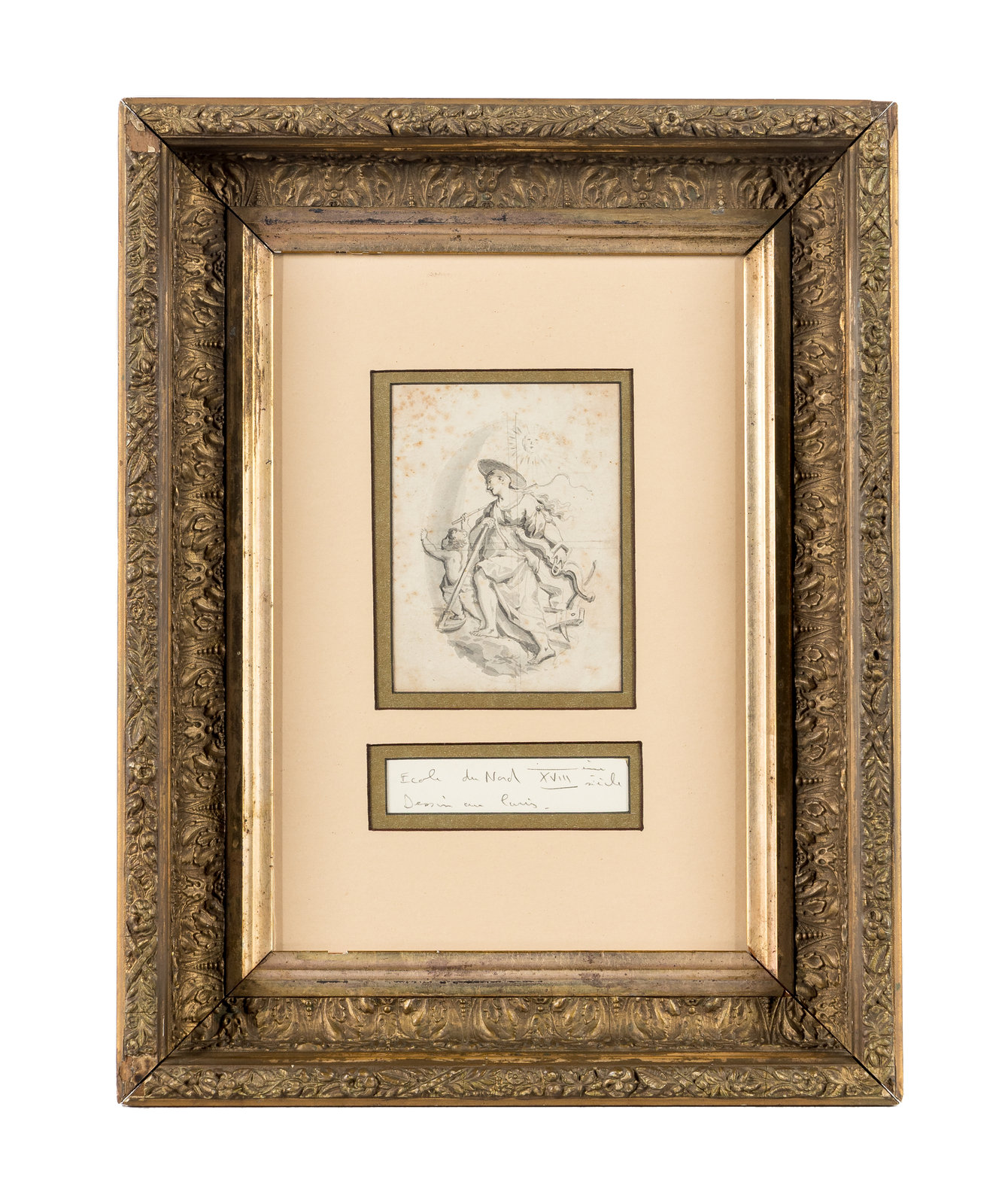 North Italian School 18th Century Untitled Study wash on paper