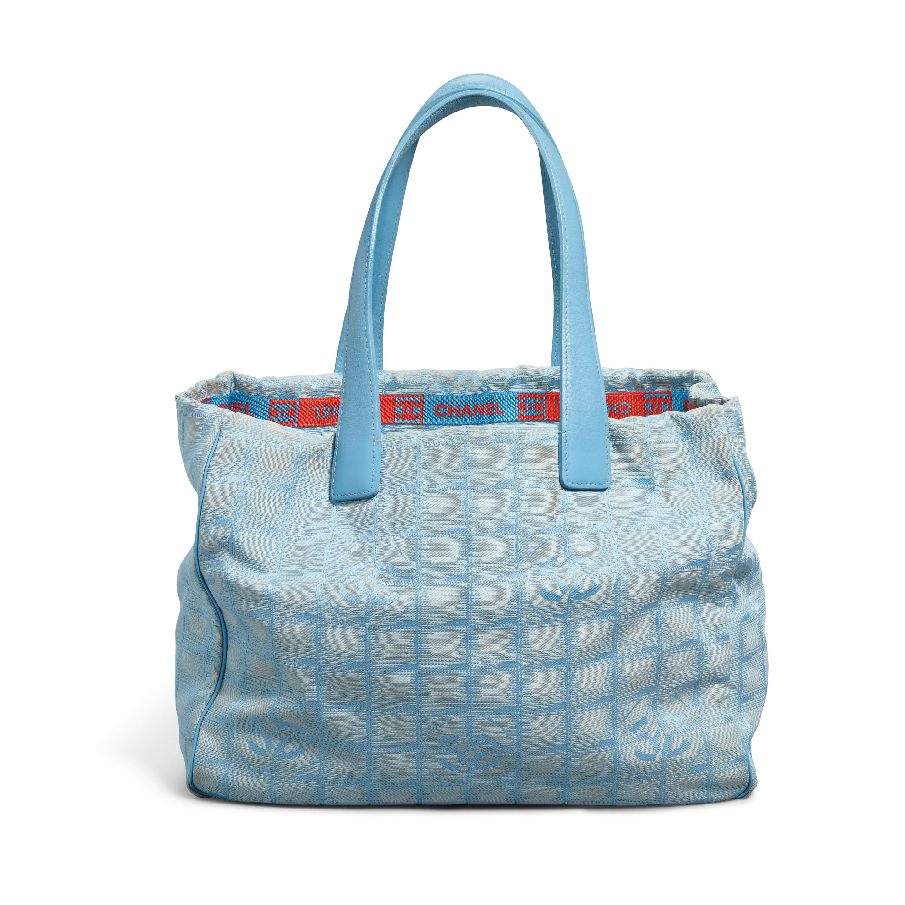 CHANEL BLUE NEW LINE TRAVEL LIGNE TOTE BAG 2002 2003