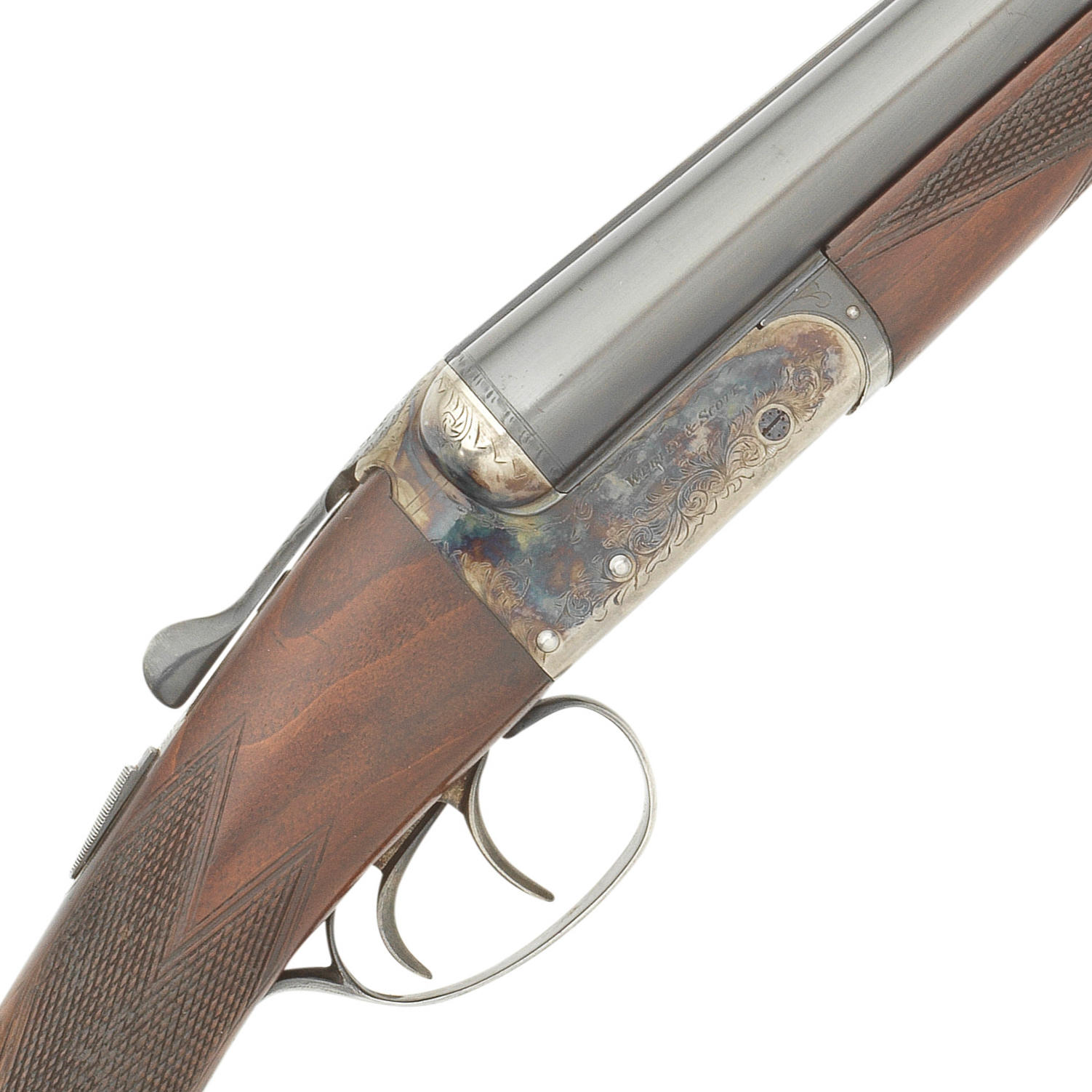 A 12 BORE MODEL 700 BOXLOCK EJECTOR GUN BY WEBLEY