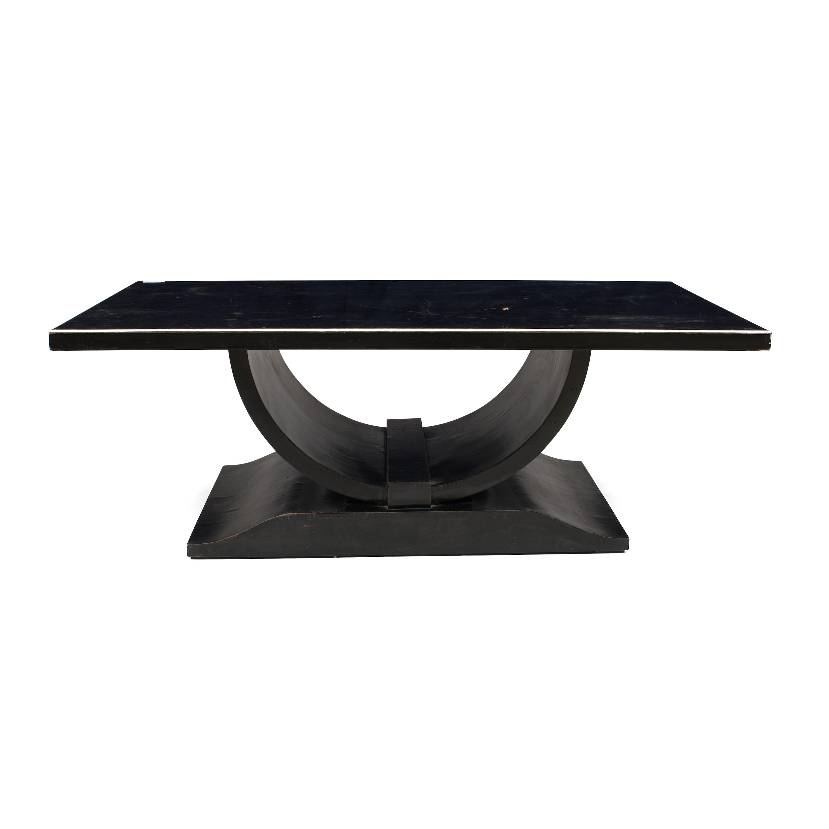 ART DECO STYLE TABLE Late 20th early 21st century Lacquered