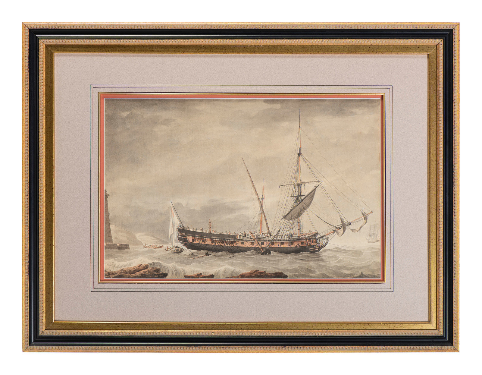Ange Joseph Antoine Roux I French 1765 1835 French Frigate