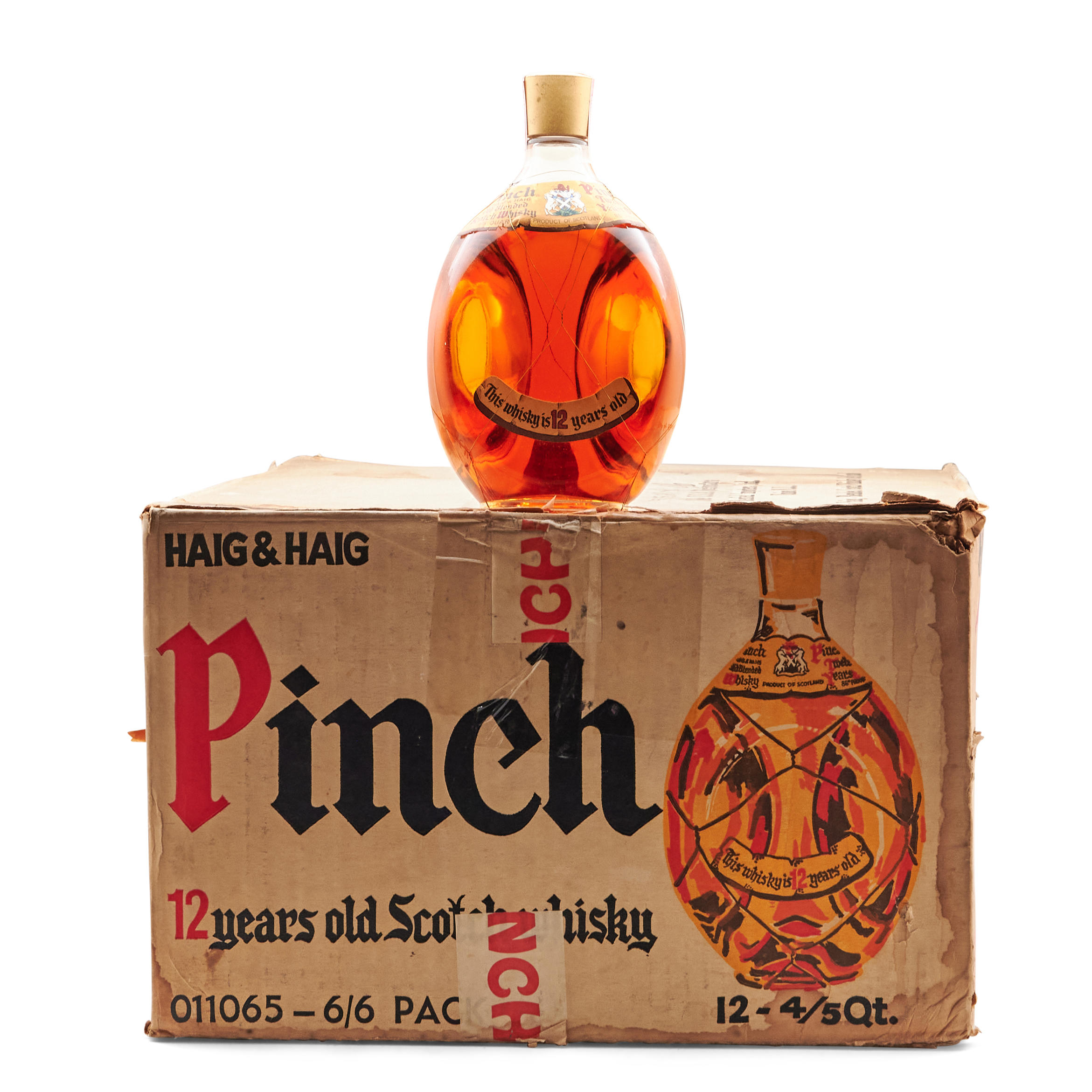 HAIG HAIG PINCH 12 YEARS OLD 12 4 5QT BOTTLES