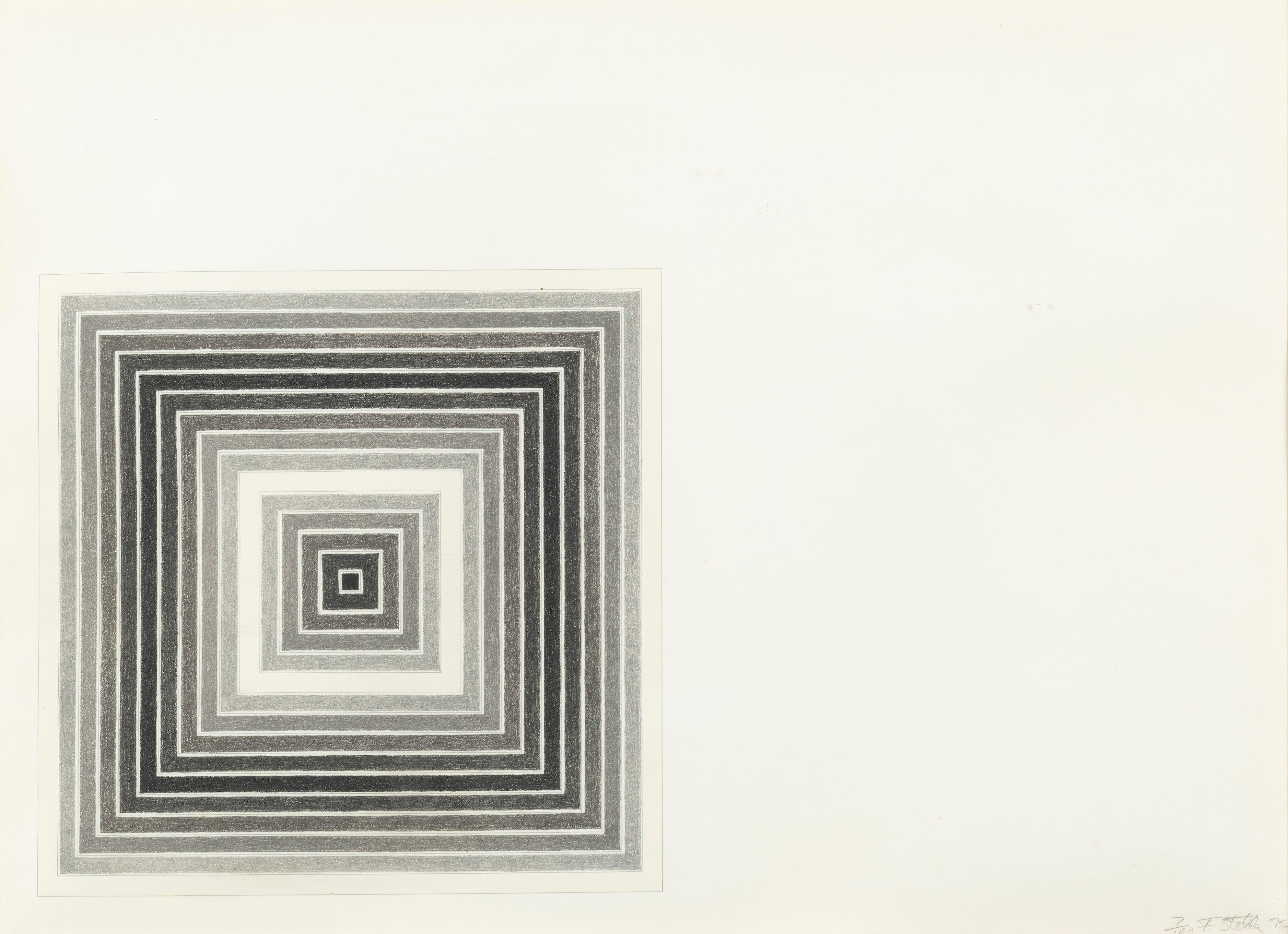 FRANK STELLA BORN 1936 Untilted 1975 Lithographie Sign e dat