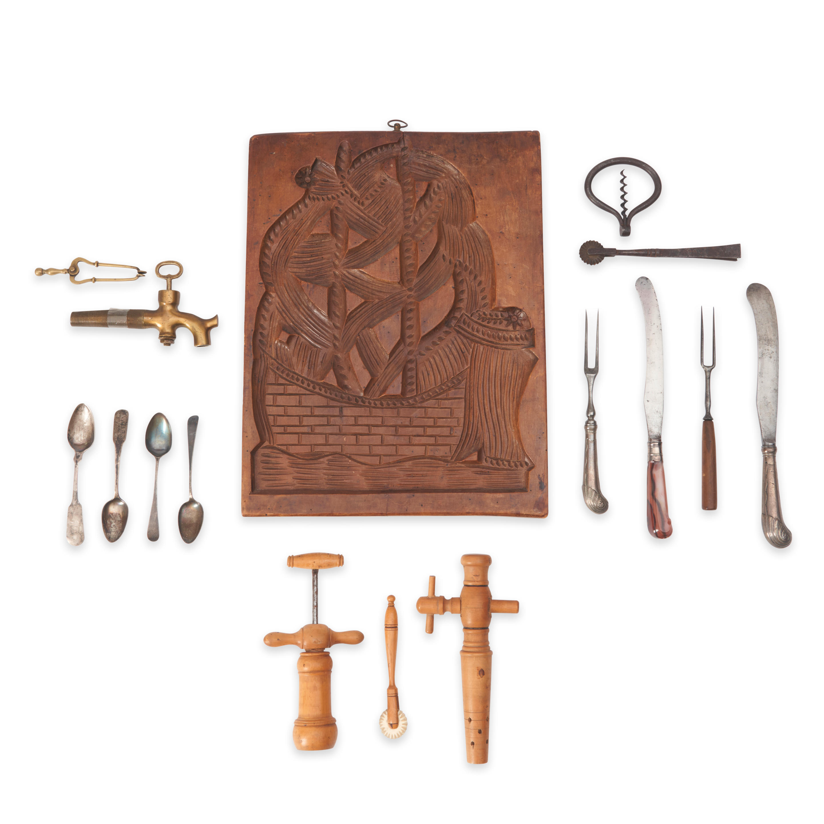 SIXTEEN ASSORTED KITCHEN ITEMS America and Europe 19th century Group