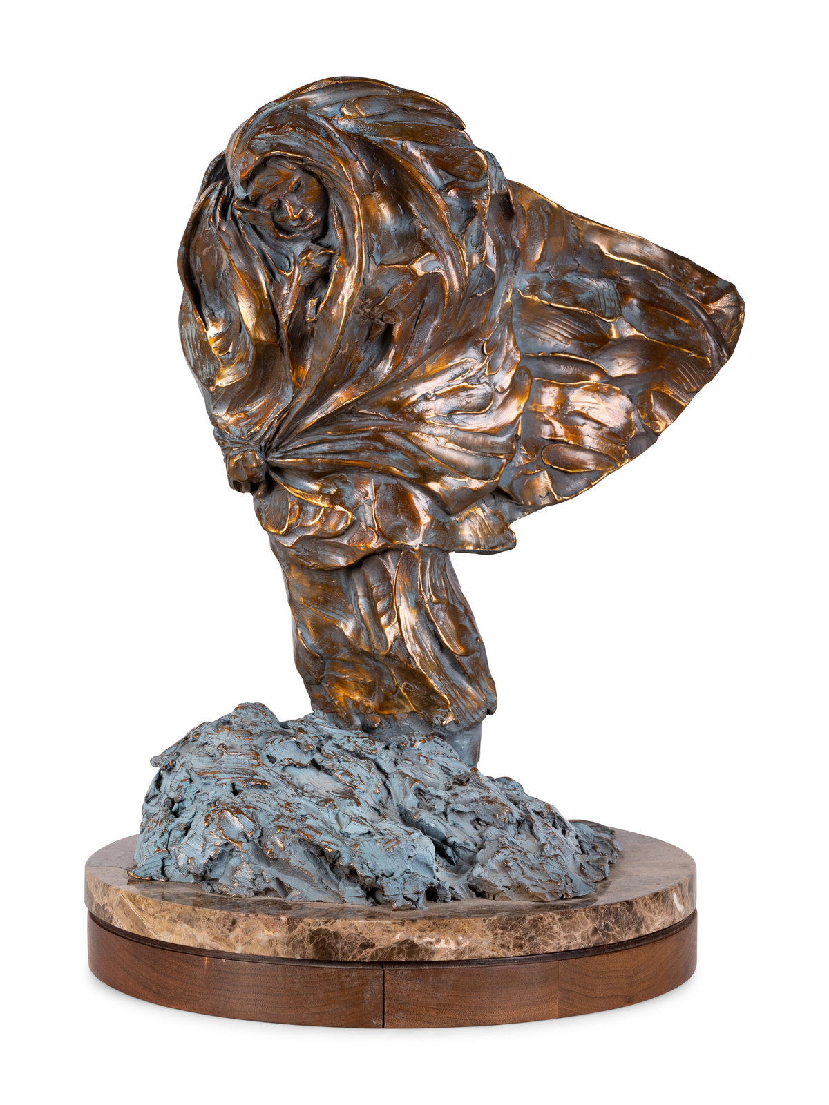 Fritz White American 1930 2010 Cold Winds of Taos bronze