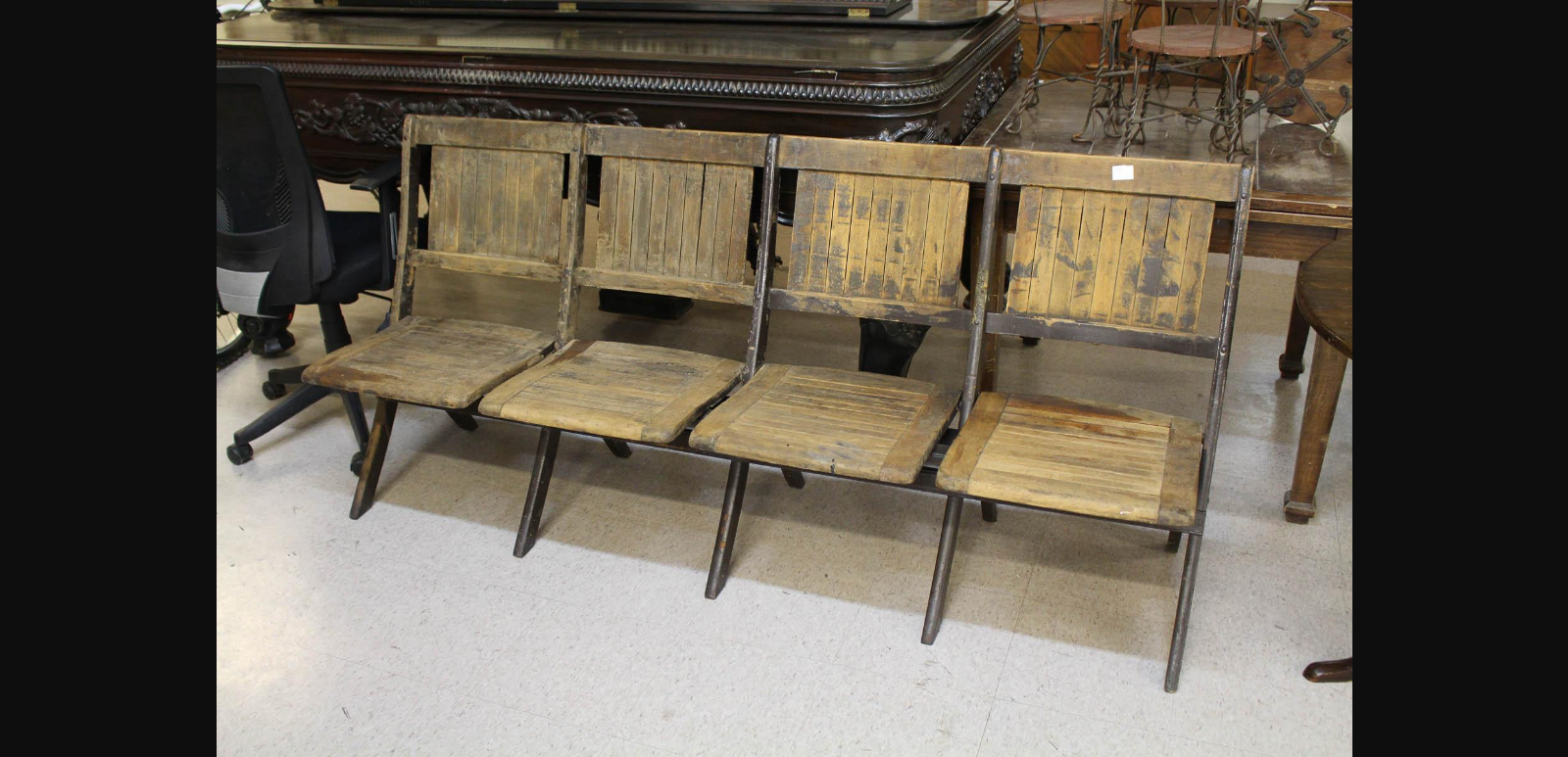FOUR SEAT FOLDING BENCH